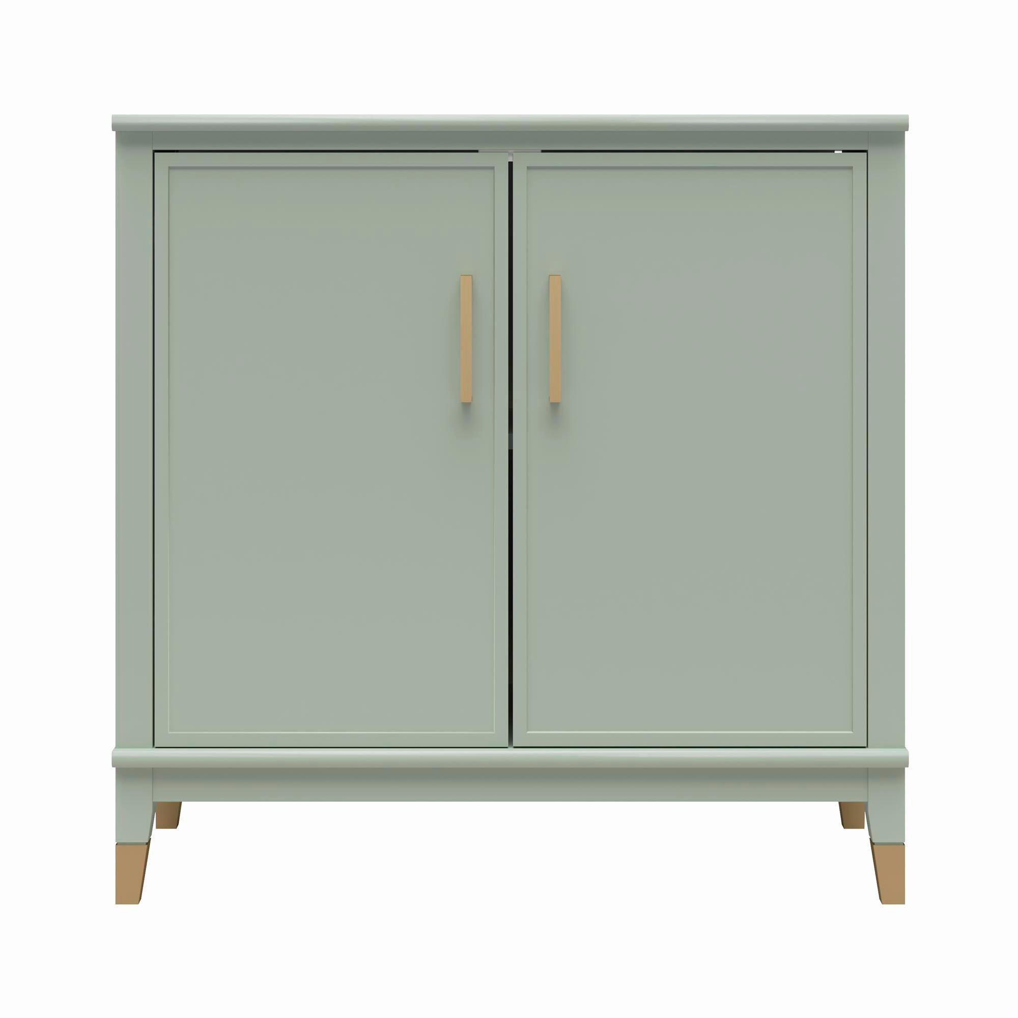 HIGHBOARD Westerleigh 86/85/41 cm  - Goldfarben/Hellgrün, Design, Holzwerkstoff/Metall (86/85/41cm) - MID.YOU