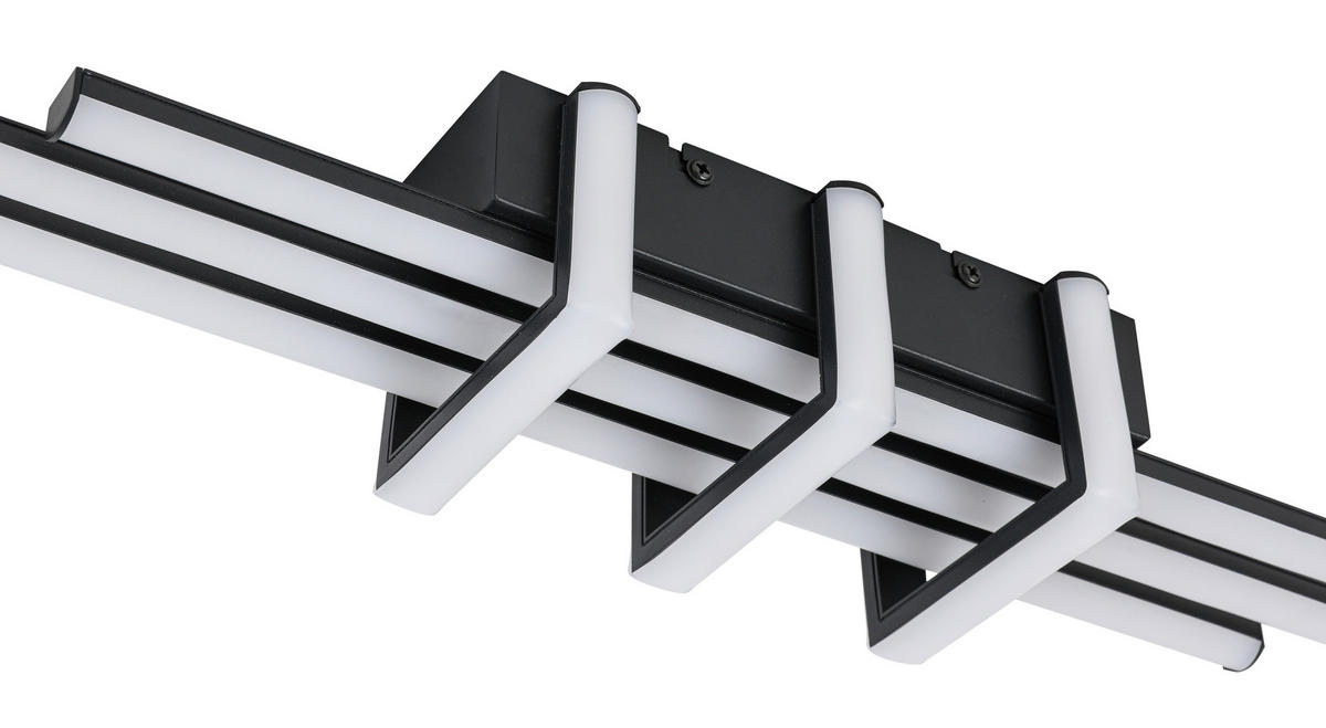 DECKENLEUCHTE    62/10,5/8 cm  - Schwarz, Trend, Kunststoff/Metall (62/10,5/8cm) - Collett's Monde