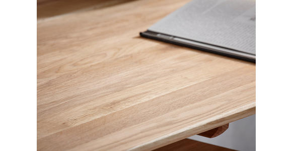 SCHREIBTISCH 140/65/75 cm  in Wildeiche  - Wildeiche/Schwarz, Natur, Holz/Metall (140/65/75cm) - Linea Natura