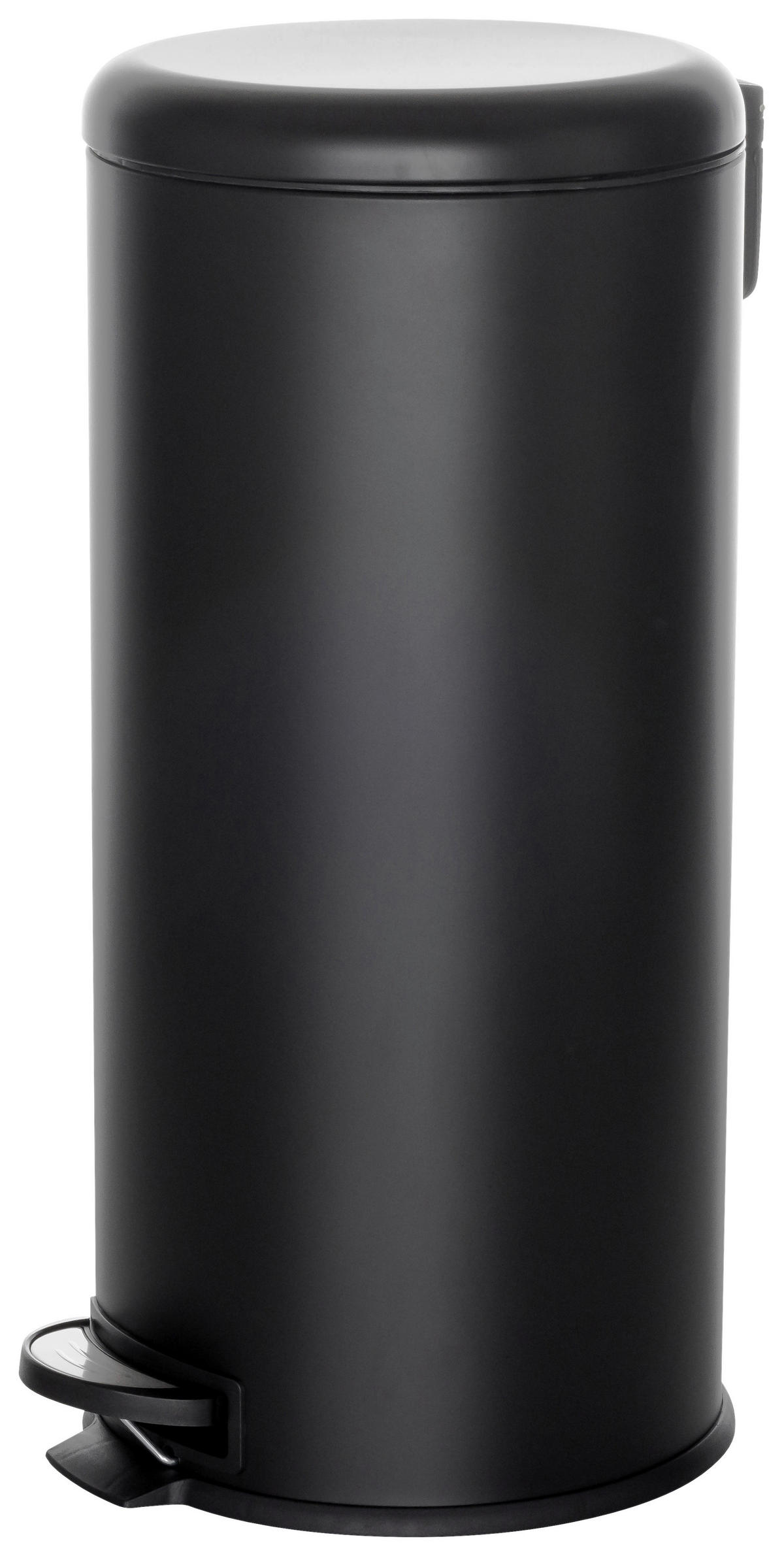 ABFALLSAMMLER 30 l  Metall  - Schwarz, Basics, Kunststoff/Metall (30/63,5/30cm) - MID.YOU