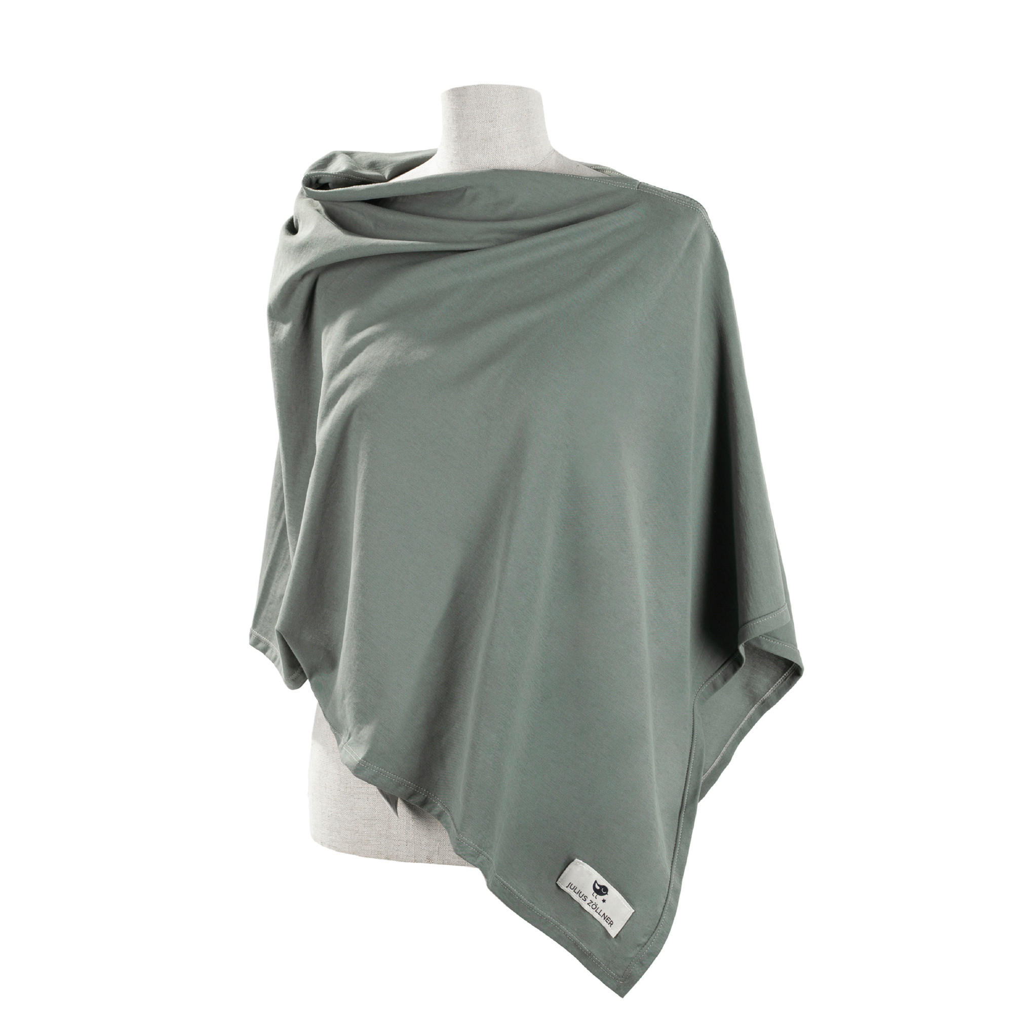 PONCHO 74/60 cm    - Olivgrün, Basics, Textil (74/60cm) - Zöllner