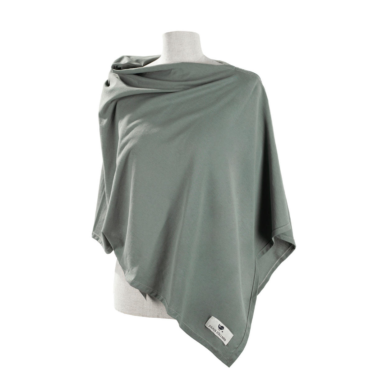 PONCHO 74/60 cm    - Olivgrün, Basics, Textil (74/60cm) - Zöllner