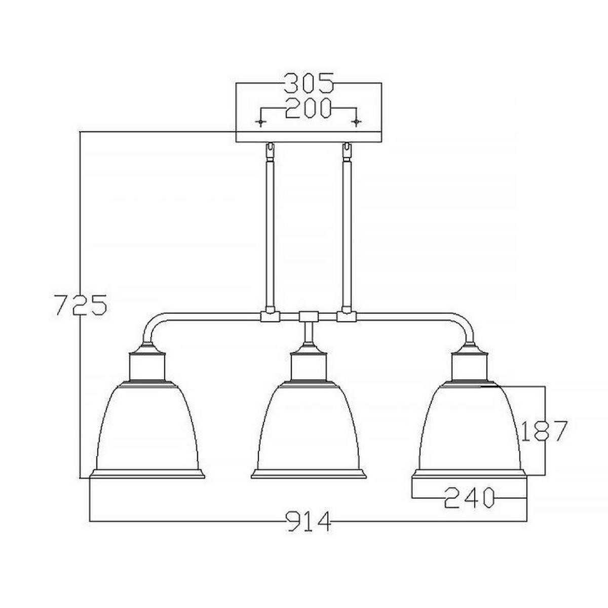 TAKKRONA Hobson 58/24/91 cm  - mässingsfärgad, Basics, metall/glas (58/24/91cm) - Elstead Lighting