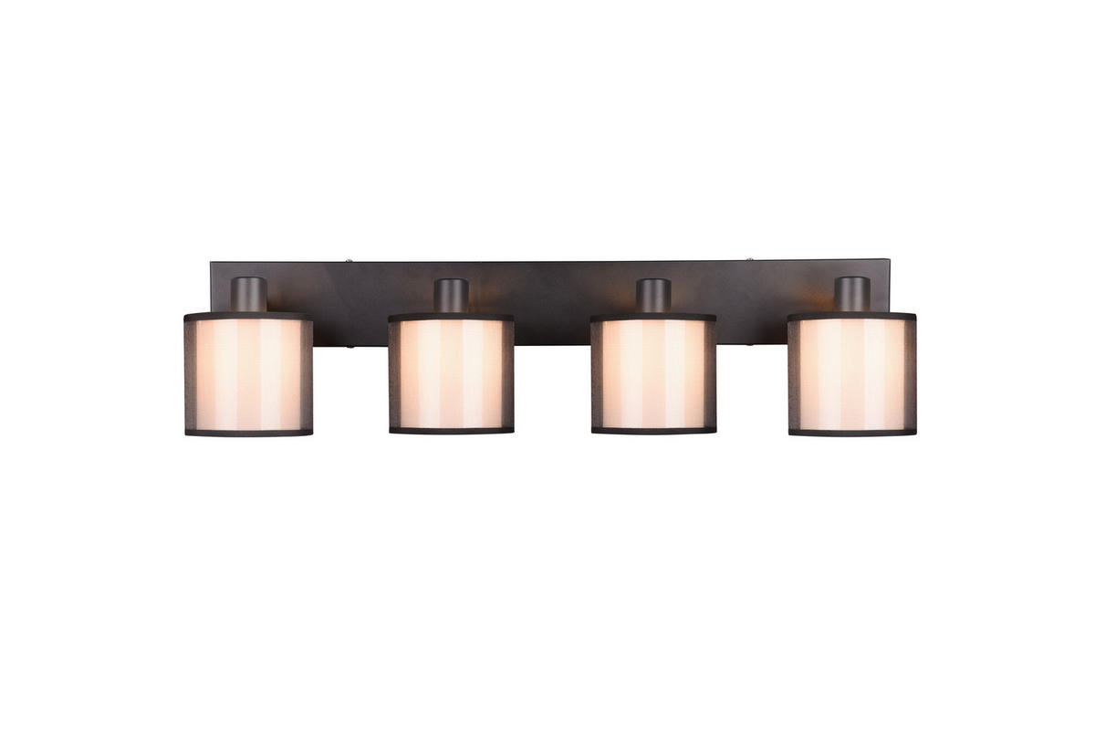 STRAHLER Burton 71,5/19,5/18 cm   - Schwarz/Grau, Basics, Textil/Metall (71,5/19,5/18cm) - Trio Leuchten