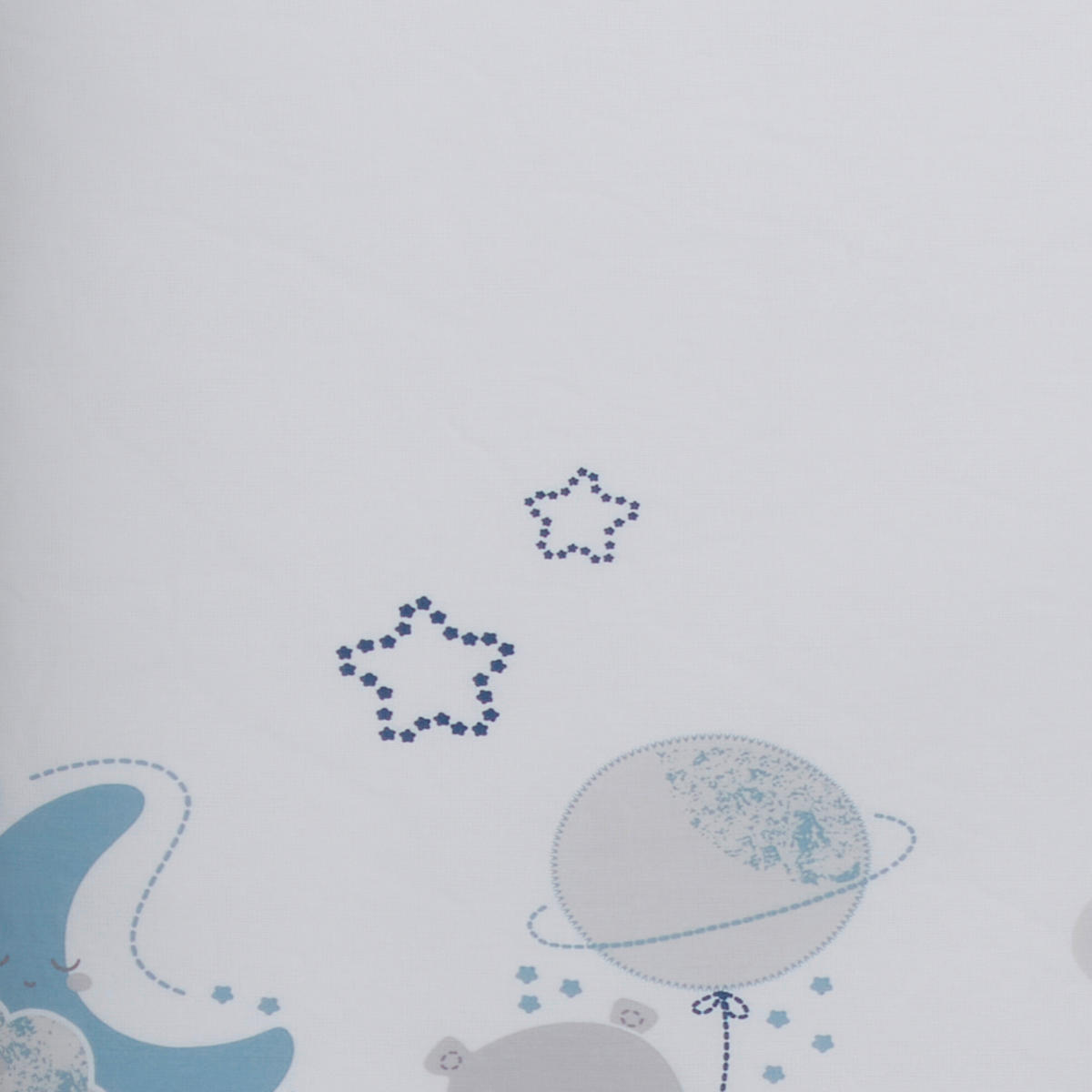 POSTELJINA ZA BEBE  100/135 cm    TIMMY BLUE  - siva/plava, Basics, tekstil (100/135cm) - Avelia
