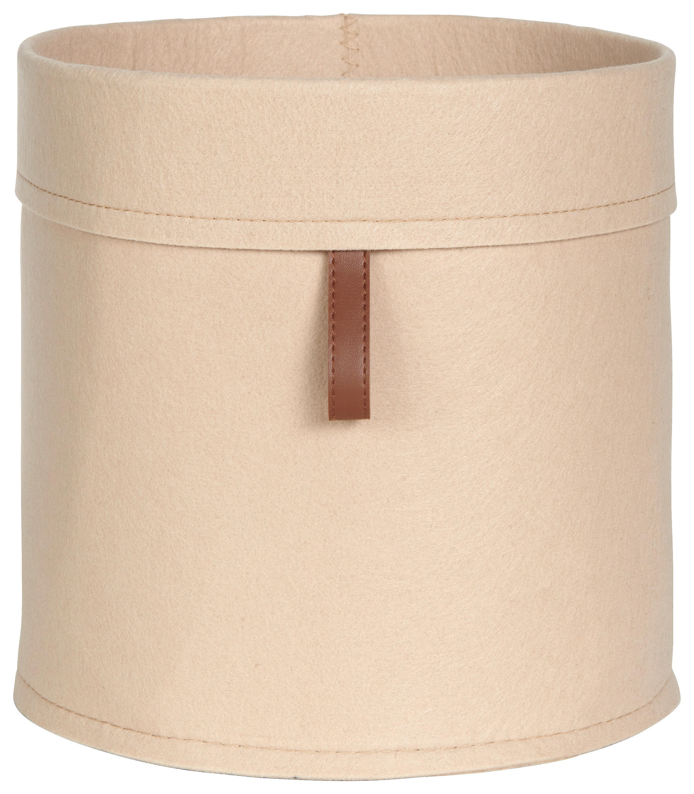 KOŠÍK DO REGÁLU, béžová - béžová, Trend, koža/textil (25/24cm) - Landscape