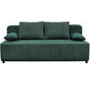 SCHLAFSOFA in Velours Grün  - Schwarz/Grün, Design, Kunststoff/Textil (197/90/83cm) - MID.YOU