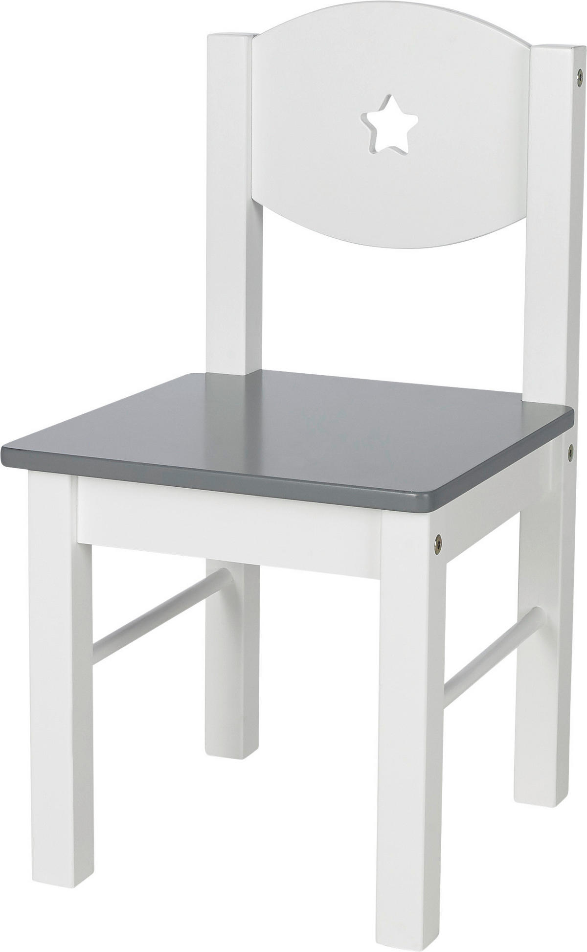 KINDERSTUHL - Weiß/Grau, Trend, Holz/Holzwerkstoff (28/53,3/29,7cm) - My Baby Lou