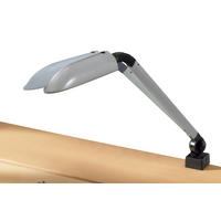 SCHREIBTISCHLEUCHTE 30/6/7 cm  - Silberfarben, KONVENTIONELL, Kunststoff/Metall (30/6/7cm) - Paidi