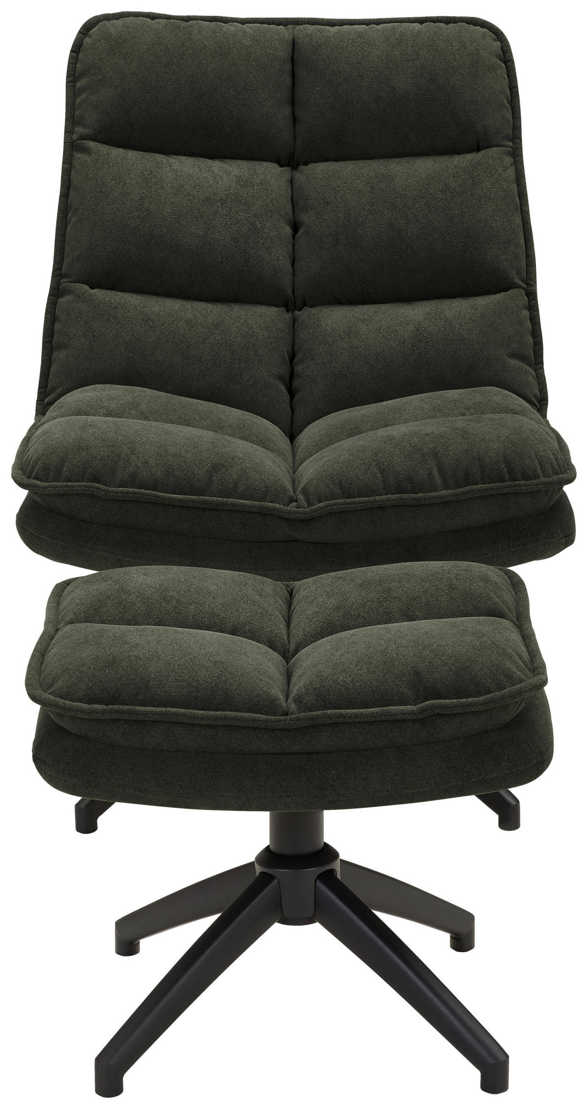 RELAX FOTEL SZETT - fekete/szürke, Design, textil/fém (65/92/81cm) - Hom`in