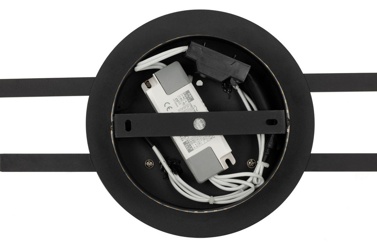 STROPNÍ LED SVÍTIDLO, 96/20/5,5 cm - černá, Basics, kov/plast (96/20/5,5cm) - Novel