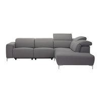 UGAONA GARNITURA siva  - siva, Dizajnerski, tekstil/metal (290/238cm) - Pure Home Lifestyle