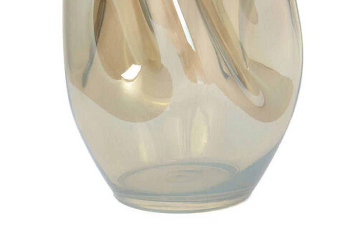 VASE  - Bernsteinfarben, Design, Glas (15/25/15cm) - Kayoom
