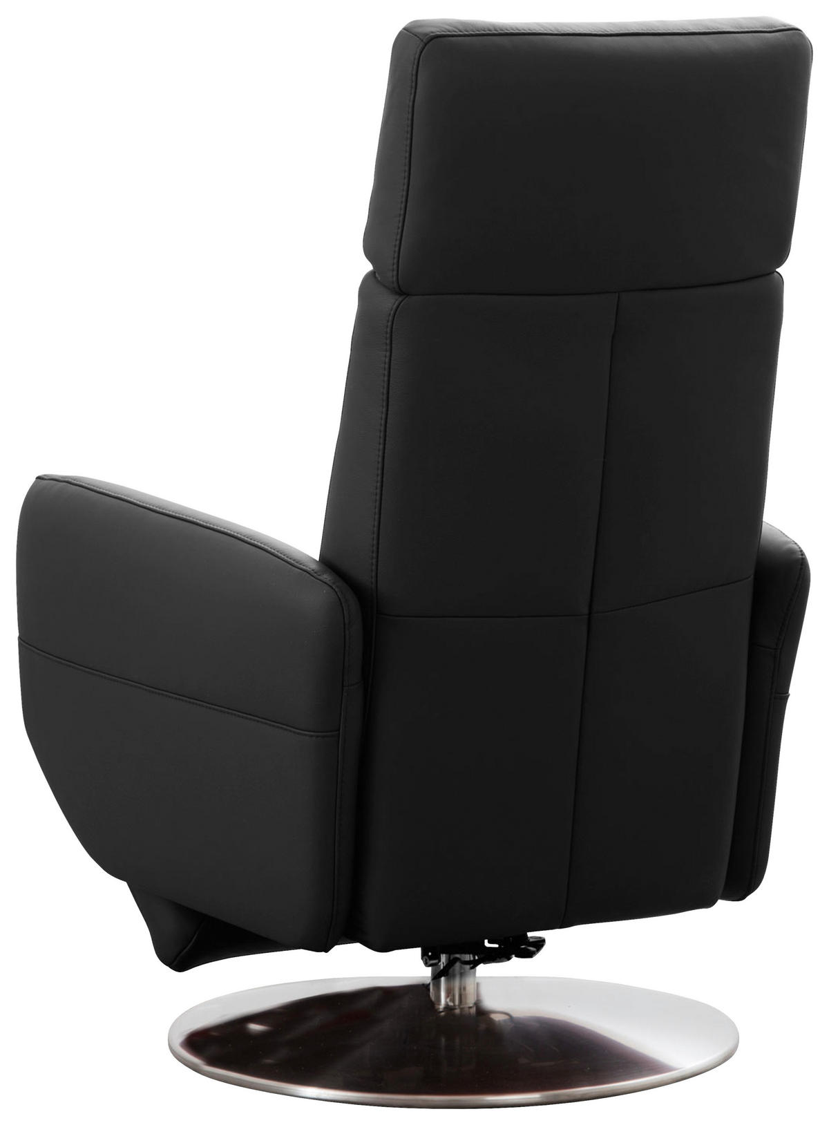 DREHSTUHL  in Schwarz  - Chromfarben/Schwarz, Konventionell, Leder/Metall (71/110/82cm) - Sit & More