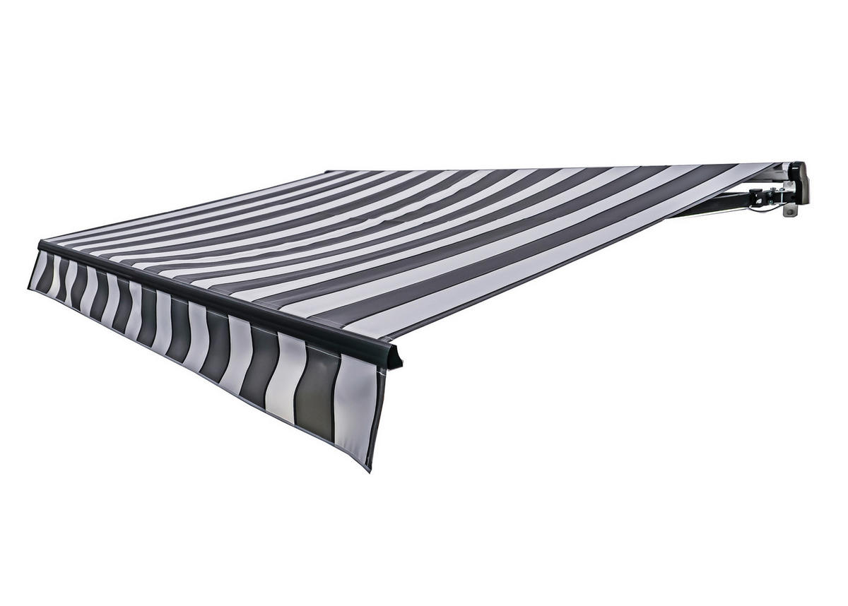 MARKISE - Anthrazit/Hellgrau, MODERN, Kunststoff/Metall (300/20/495cm) - Gardenson