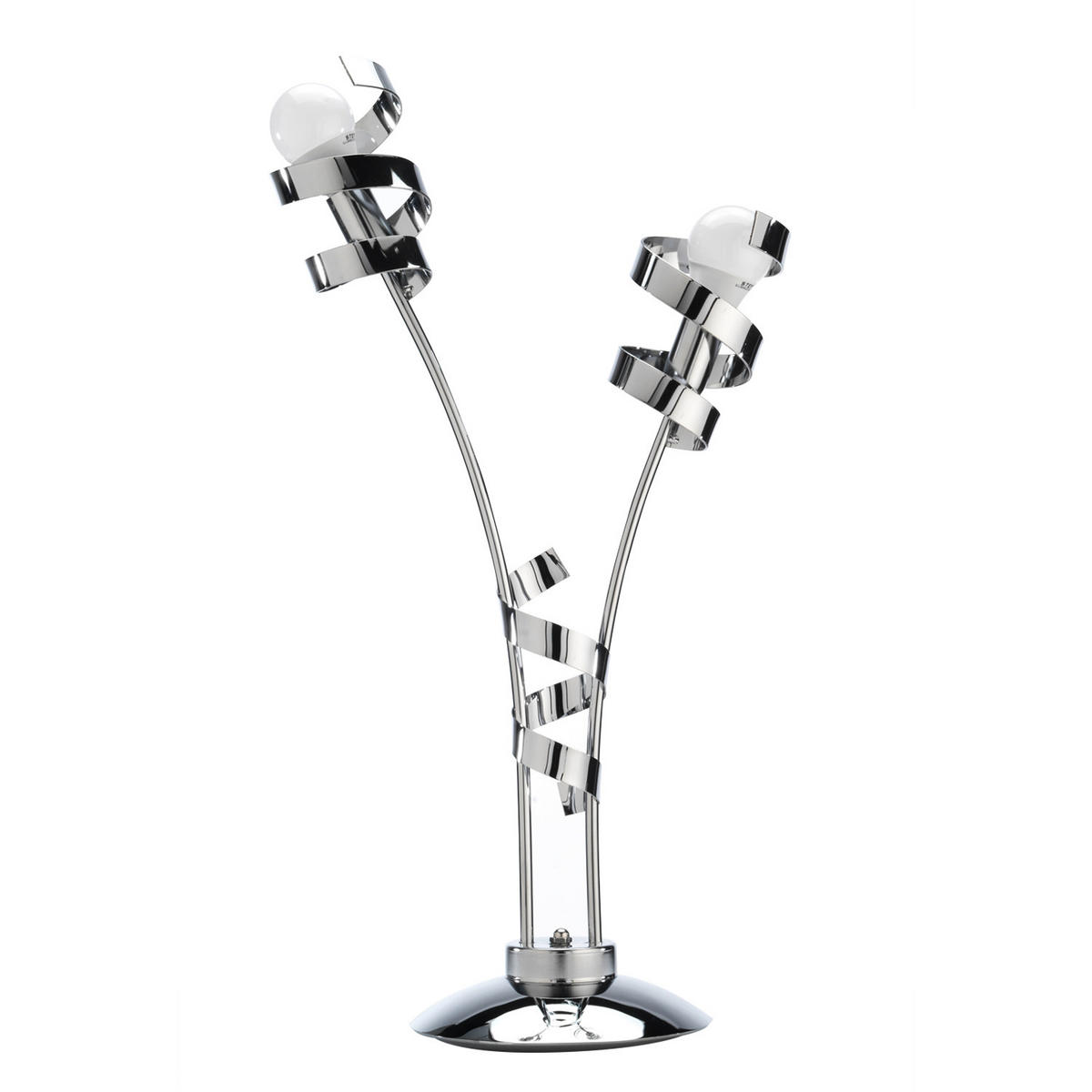 TISCHLEUCHTE 40/65 cm   - Chromfarben, Design, Metall (40/65cm)