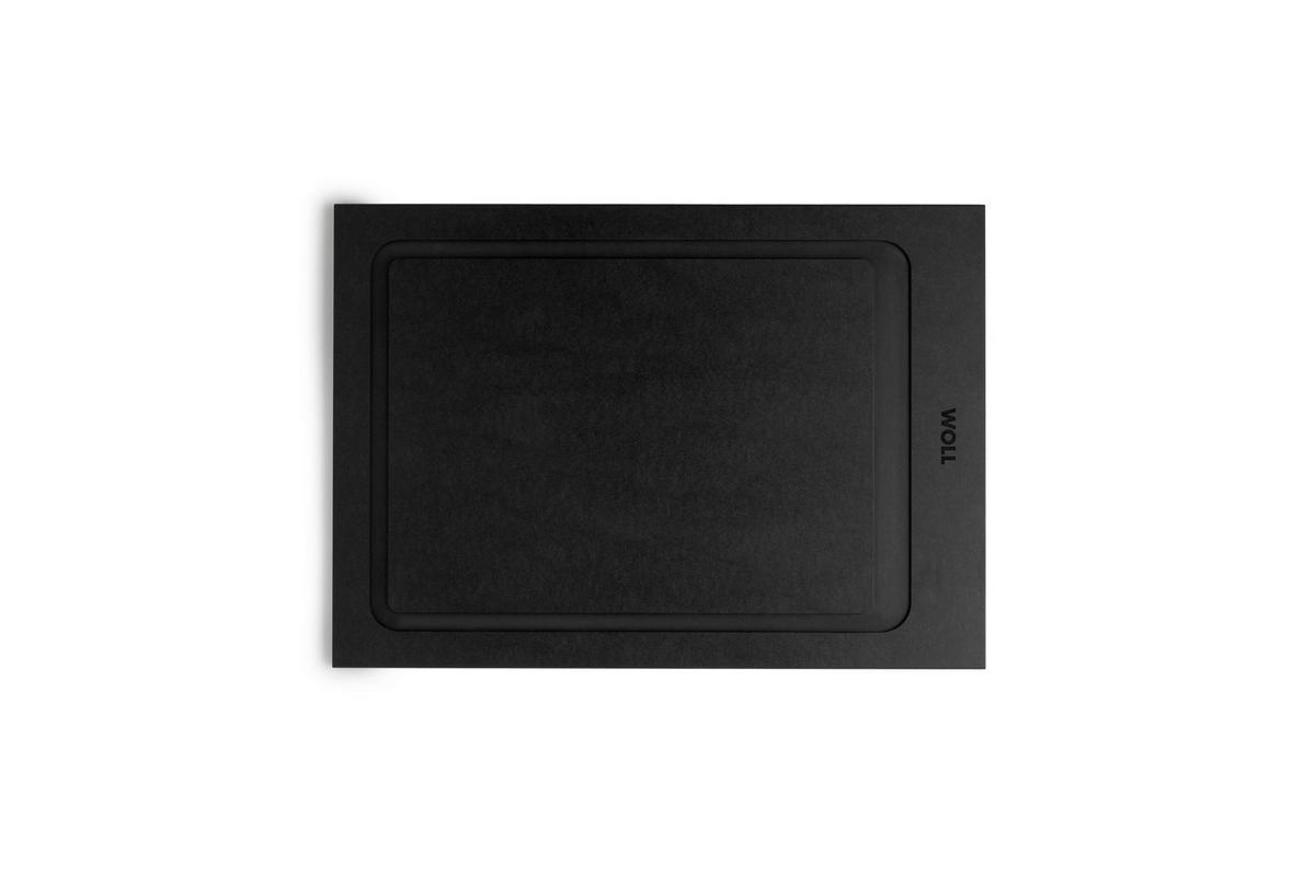 SCHNEIDEBRETT Cut & Serve  - Dunkelgrau/Anthrazit, Basics (35/25/0,7cm) - WOLL