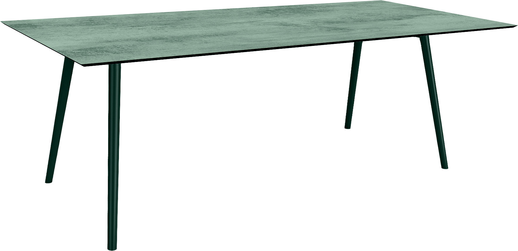 GARTENTISCH Metall Anthrazit, Grau rechteckig  - Anthrazit/Grau, MODERN, Kunststoff/Metall (220/100/75cm) - Stern