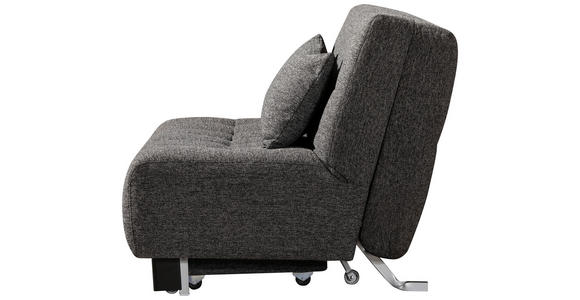 SCHLAFSOFA in Anthrazit  - Anthrazit/Schwarz, Design, Textil/Metall (145/92/102cm) - Novel