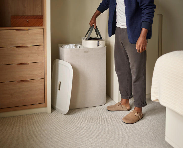 KOŠARA ZA RUBLJE      56/71/39,5 cm      - bež, Basics, prirodni materijali (56/71/39,5cm) - Joseph Joseph