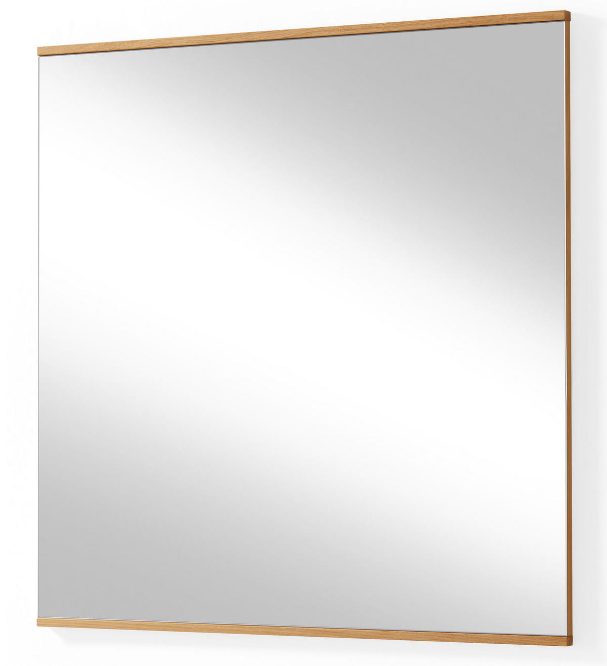 GARDEROBE 4-teilig  in 220/195/37 cm  - Weiss/Eichefarben, Design, Glas/Holz (220/195/37cm)