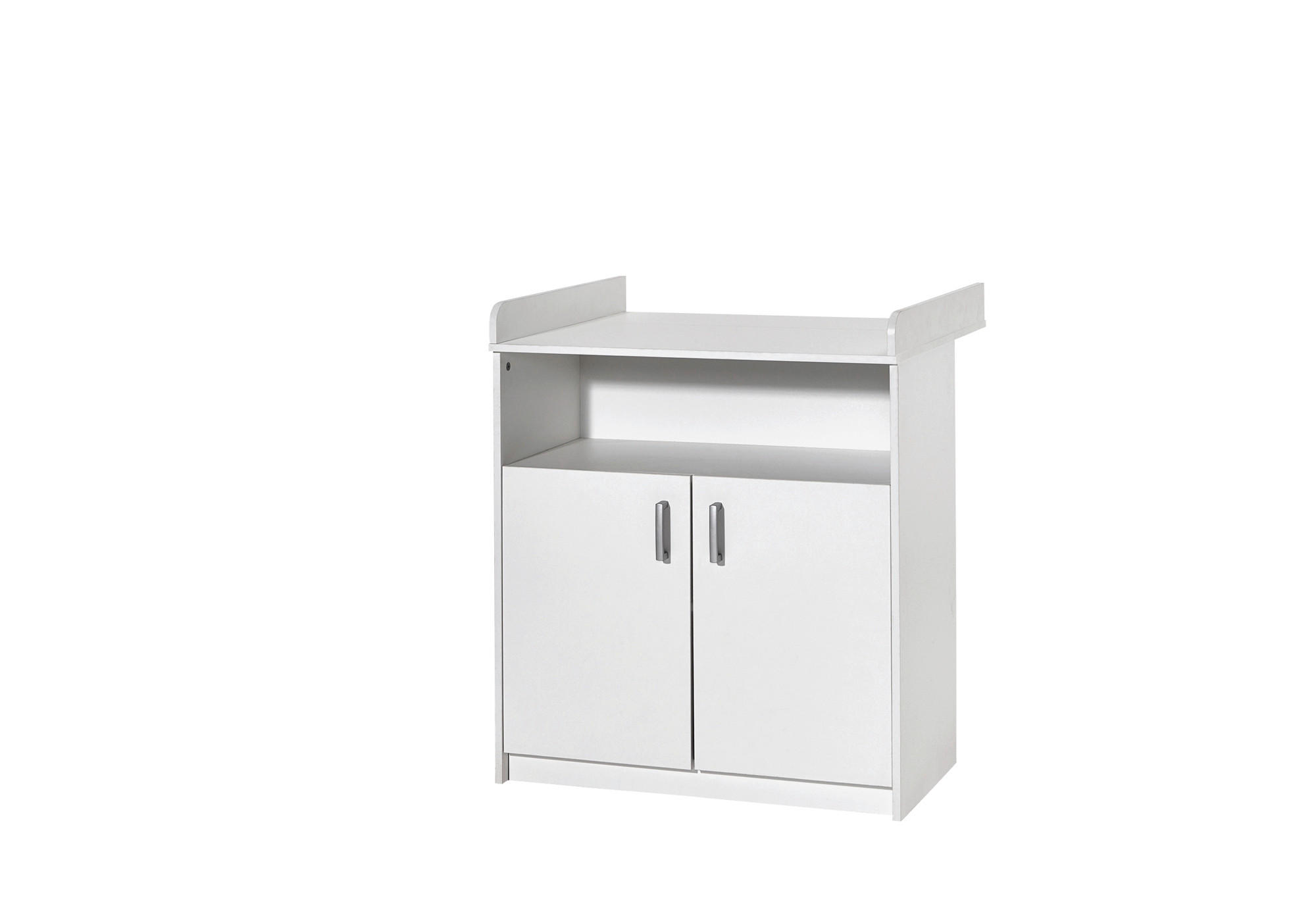 WICKELKOMMODE Classic white  - Weiß/Grau, Basics, Holzwerkstoff/Kunststoff (78/94/98cm) - Schardt