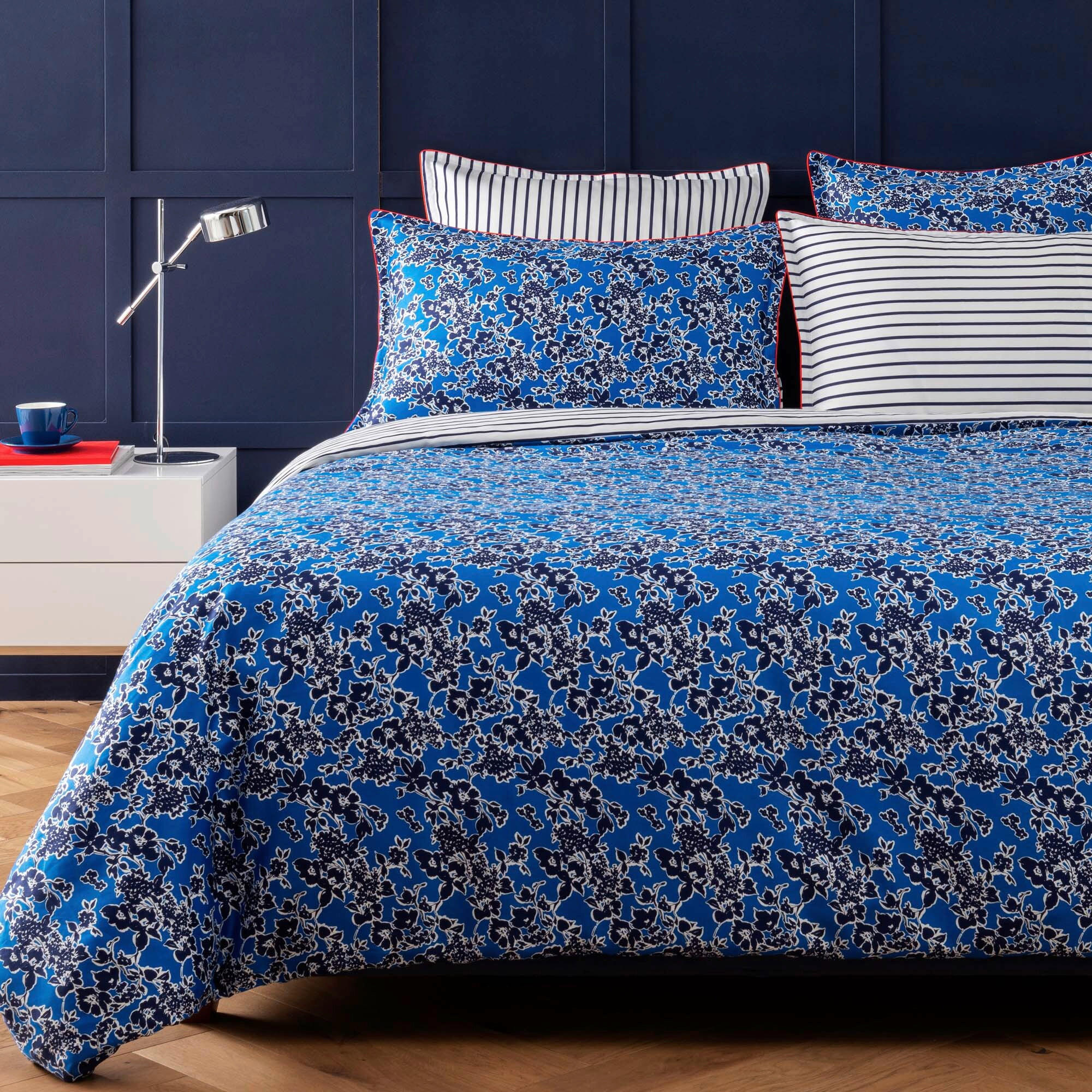 BETTWÄSCHE Satin 135/200 cm  - Blau, Basics, Textil (135/200cm) - Tommy Hilfiger