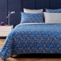 BETTWÄSCHE Satin 155/220 cm  - Blau, Basics, Textil (155/220cm) - Tommy Hilfiger