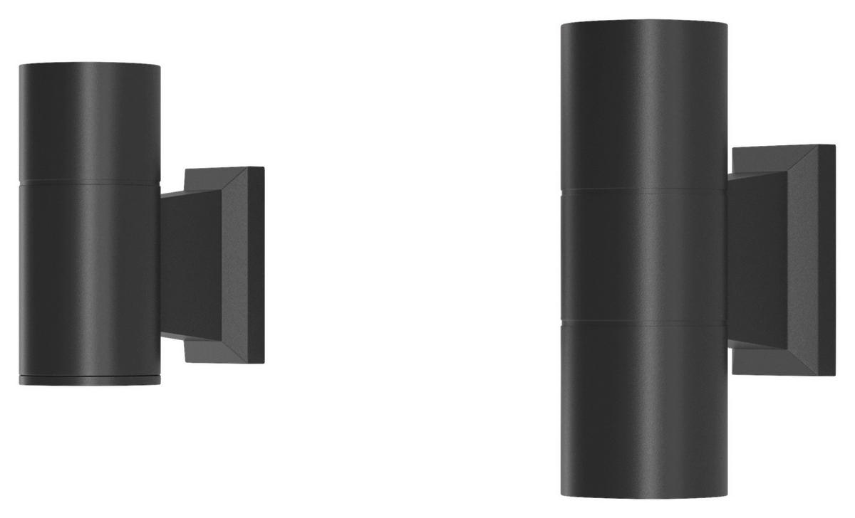 WANDLEUCHTE 6,4/18/11,5 cm   - Schwarz, Basics, Glas/Metall (6,4/18/11,5cm) - MAYTONI