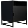 NACHTKÄSTCHEN 45/55/40 cm  in Schwarz  - Schwarz, MODERN, Holzwerkstoff/Kunststoff (45/55/40cm) - MID.YOU