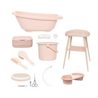 SET ZA KUPANJE BEBE  SENSE  - prljavo ružičasta, Basics, plastika (79.5/40/46cm) - Bebe Jou