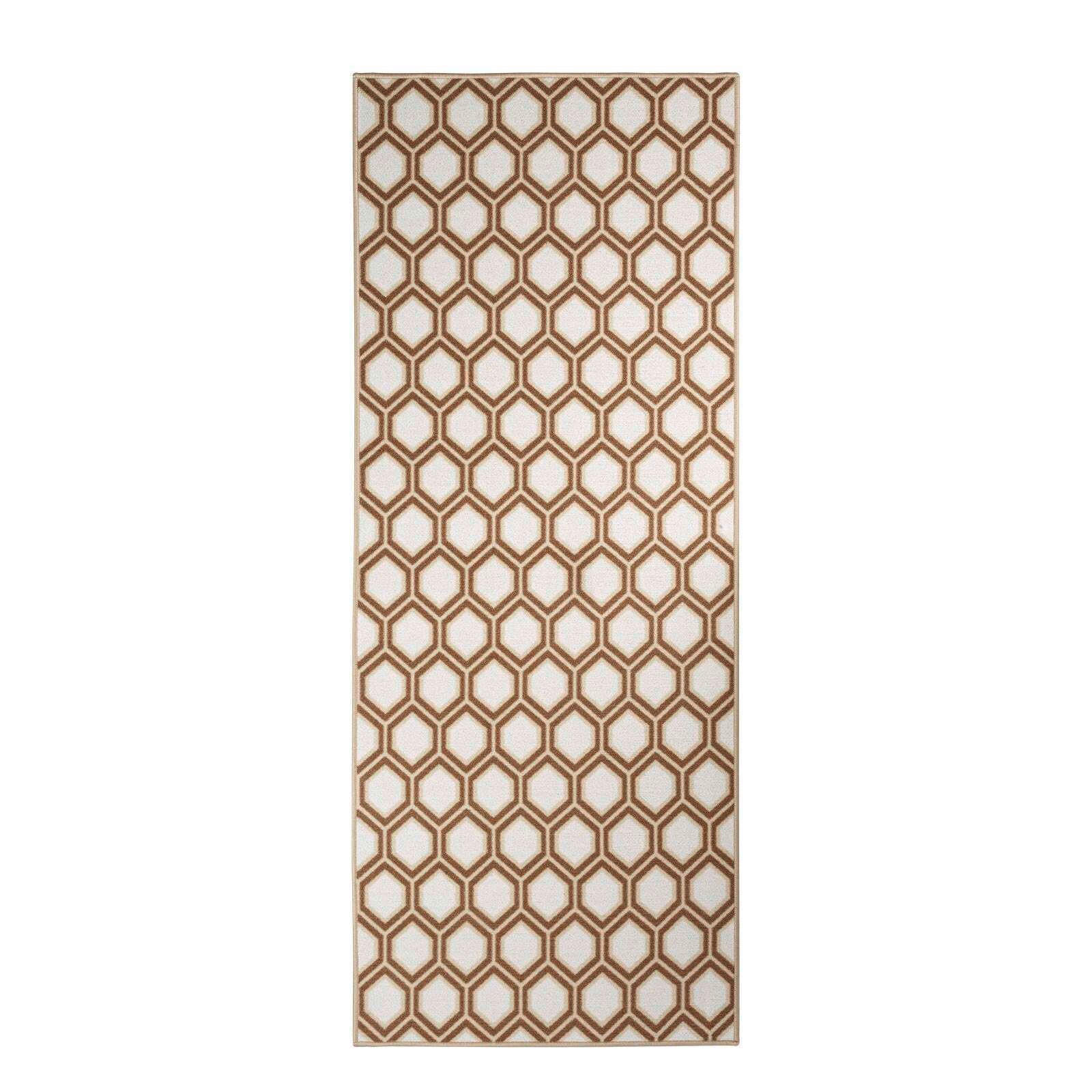 WEBTEPPICH  Wohnzimmer 80/150 cm Cardiff Braun rechteckig  - Braun, Design, Kunststoff/Textil (80/150cm) - Floordirekt