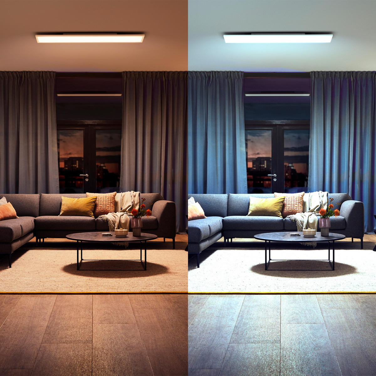 LED-DECKENLEUCHTE Aurelle 30/120/4,6 cm  - Weiß, Design, Metall (30/120/4,6cm) - Philips HUE