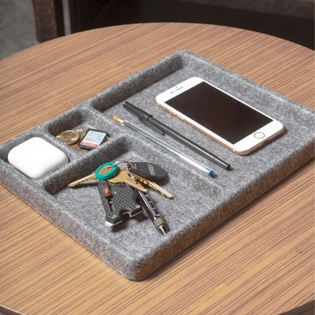 ORGANIZATOR ZA STO - siva, Osnovno, tekstil (23/31/2cm) - Kikkerland