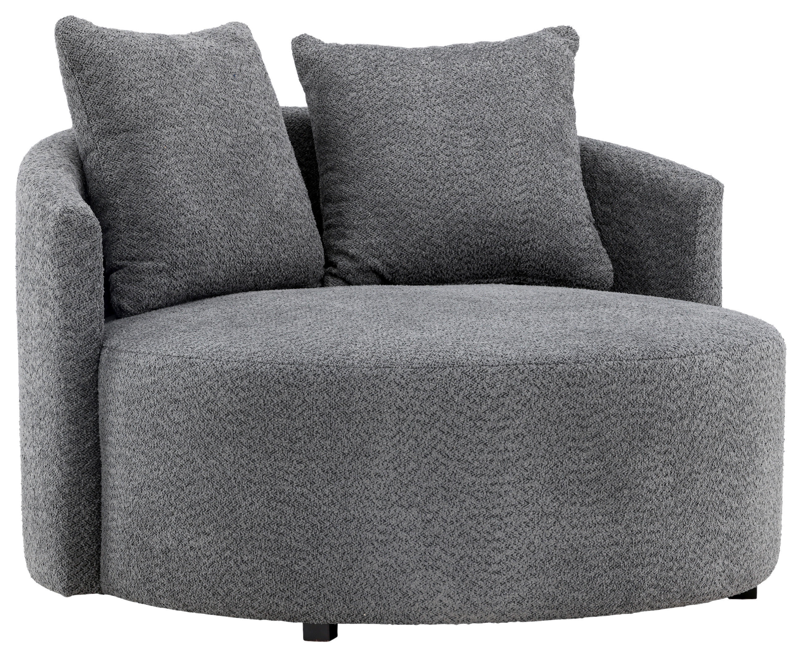 XXL-SESSEL Fleece Grau    - Grau, Design, Textil (120/72/118cm) - Livetastic
