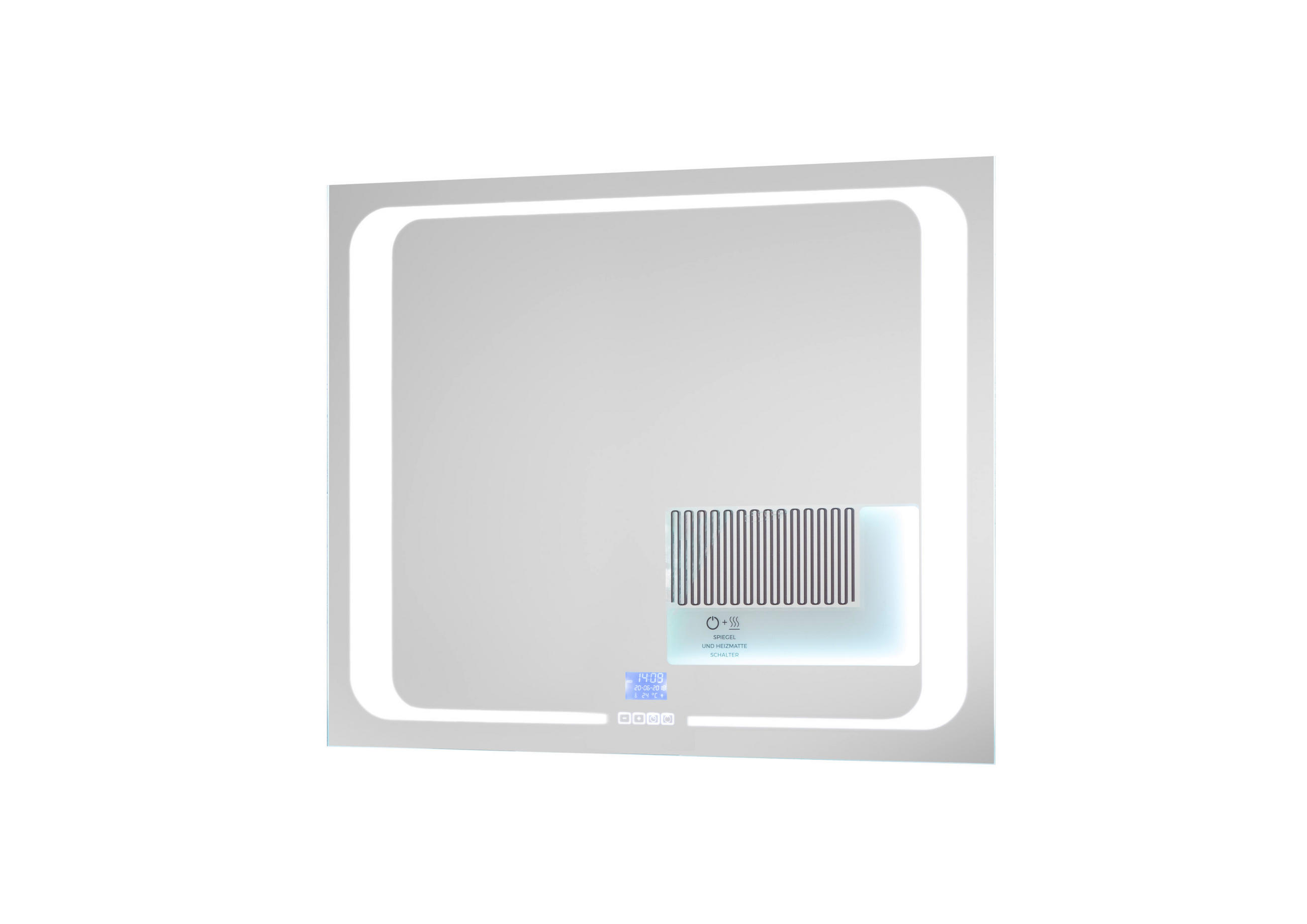 WANDSPIEGEL 80/65/3 cm    in  - Basics, Glas (80/65/3cm) - Xora