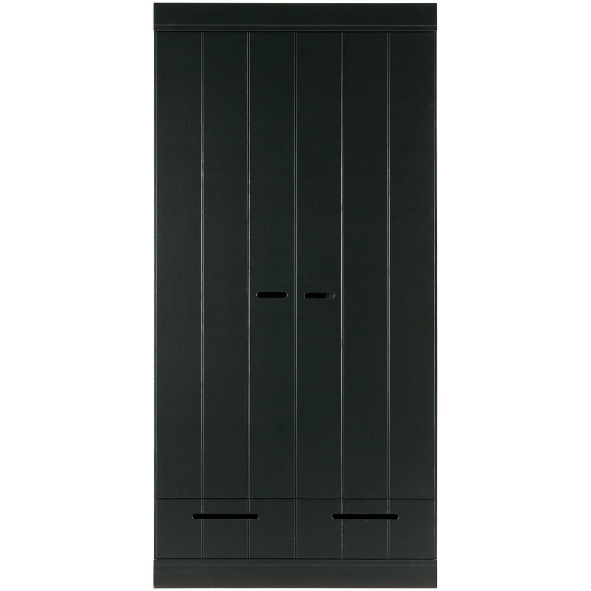 DREHTÜRENSCHRANK  in Schwarz  - Schwarz, Design, Holz (94/195/53cm) - Livetastic