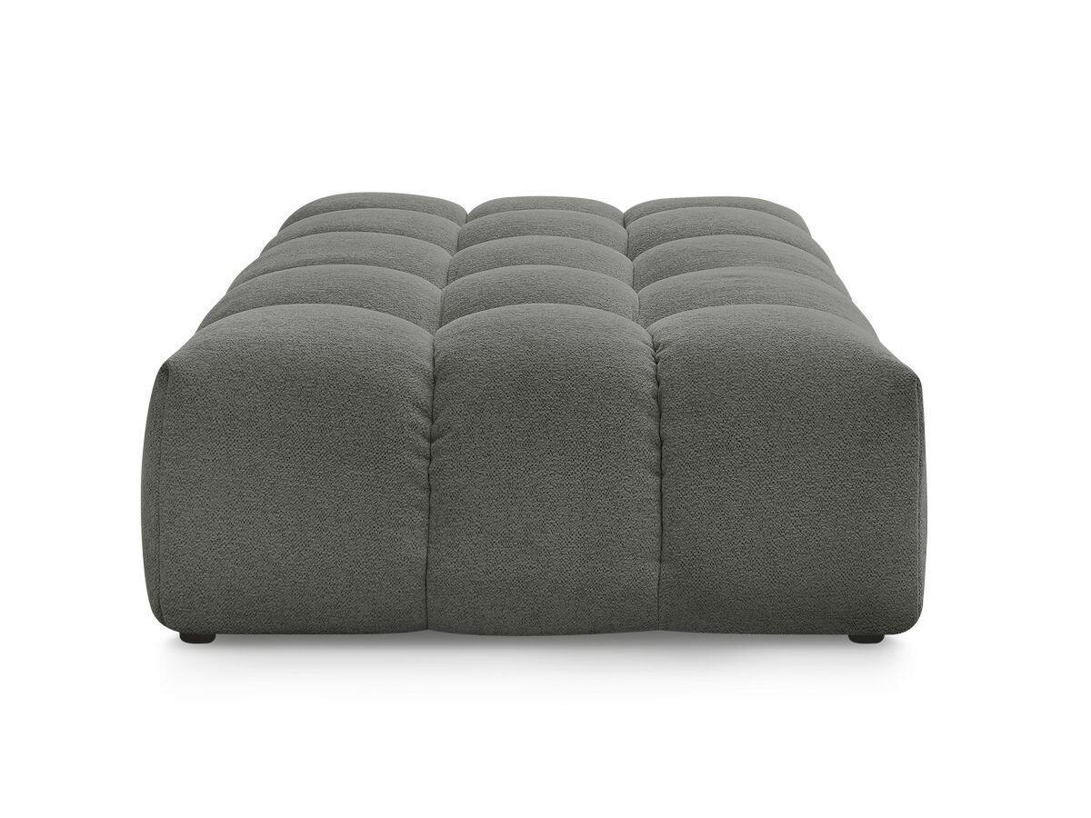 HOCKER EVEREST Flachgewebe Dunkelgrau  - Dunkelgrau/Schwarz, MODERN, Kunststoff/Textil (166/100/40cm)