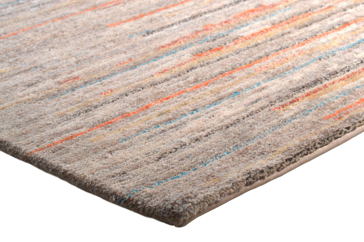 RUČNO TKANI TEPIH  bež     - bež, Osnovno, tekstil/prirodni materijali (70/140cm)
