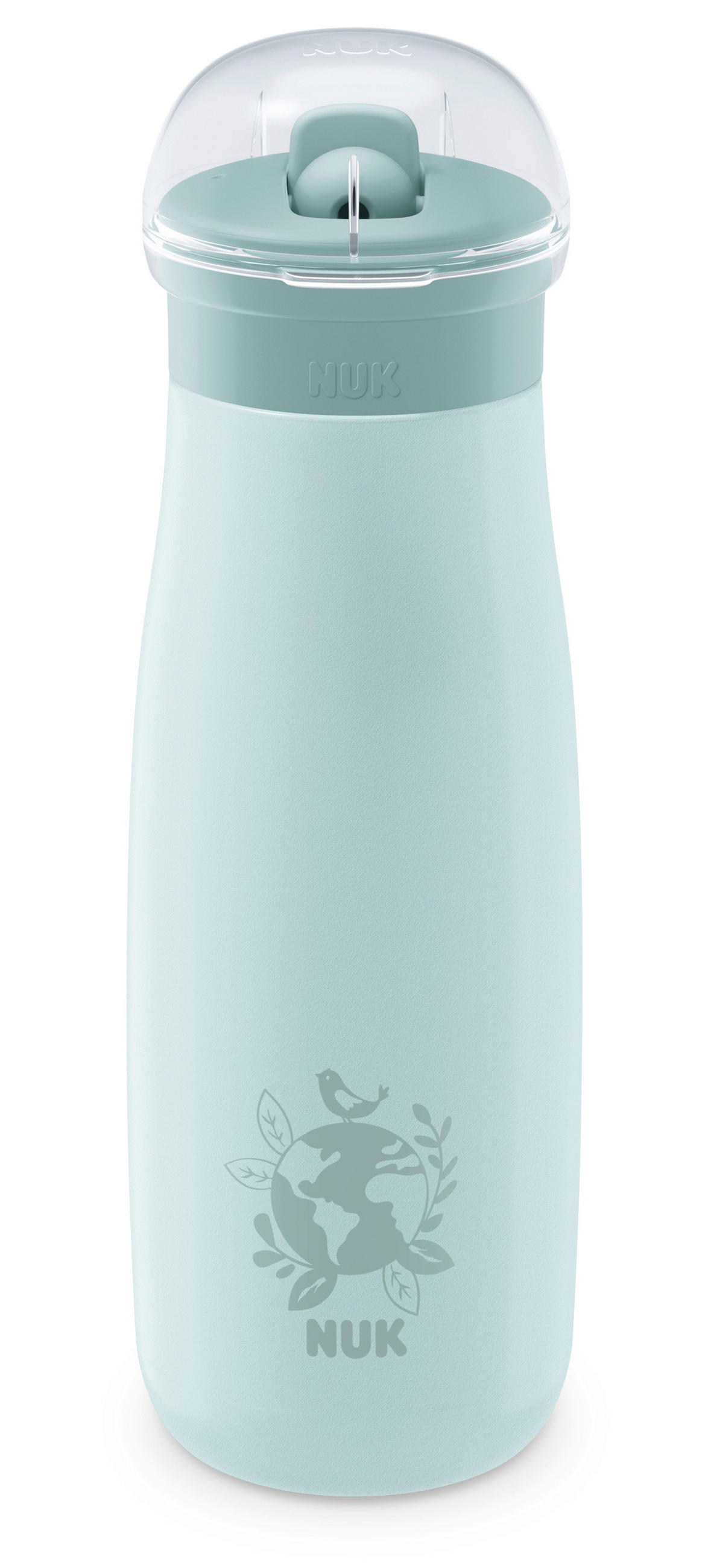 KINDERTRINKFLASCHE Mini-Me Flip  - Multicolor/Mintgrün, Basics, Kunststoff/Metall (7/7,2/26,4cm) - NUK