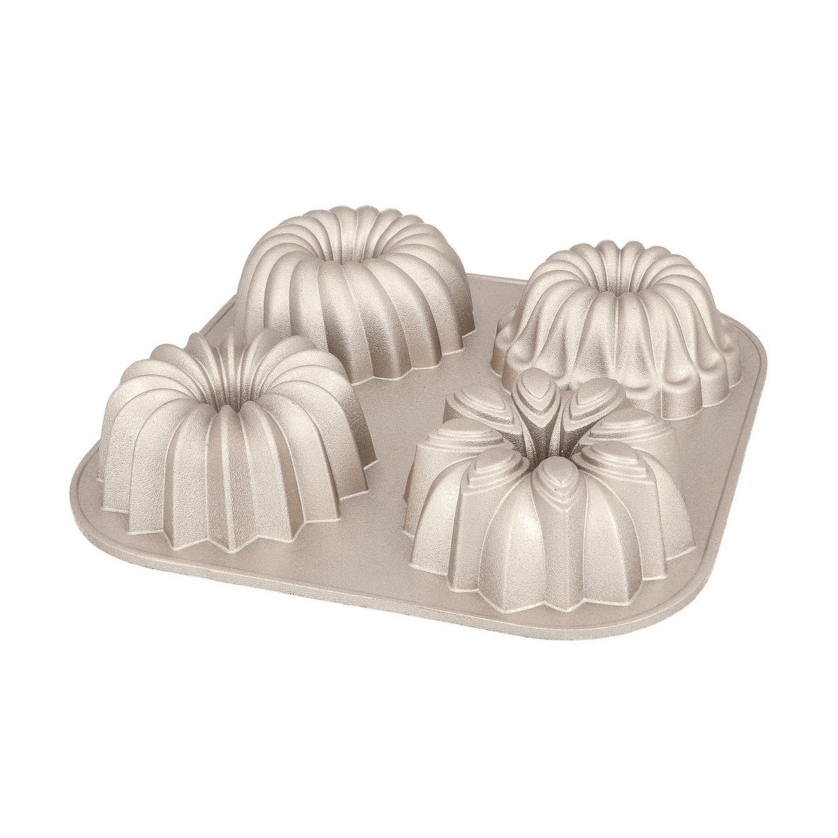 GUGELHUPFFORM CONTOURA 24/4,5/24 cm  - Goldfarben, Design, Metall (24/4,5/24cm) - Birkmann