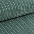 BIGSOFA in Flachgewebe Grün  - Chromfarben/Grün, KONVENTIONELL, Textil/Metall (256/68/122cm) - Carryhome