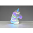 LED-DEKOLEUCHTE Unicorn 30,5/39,5 cm  - Weiß, LIFESTYLE, Kunststoff/Metall (30,5/39,5cm) - Novel