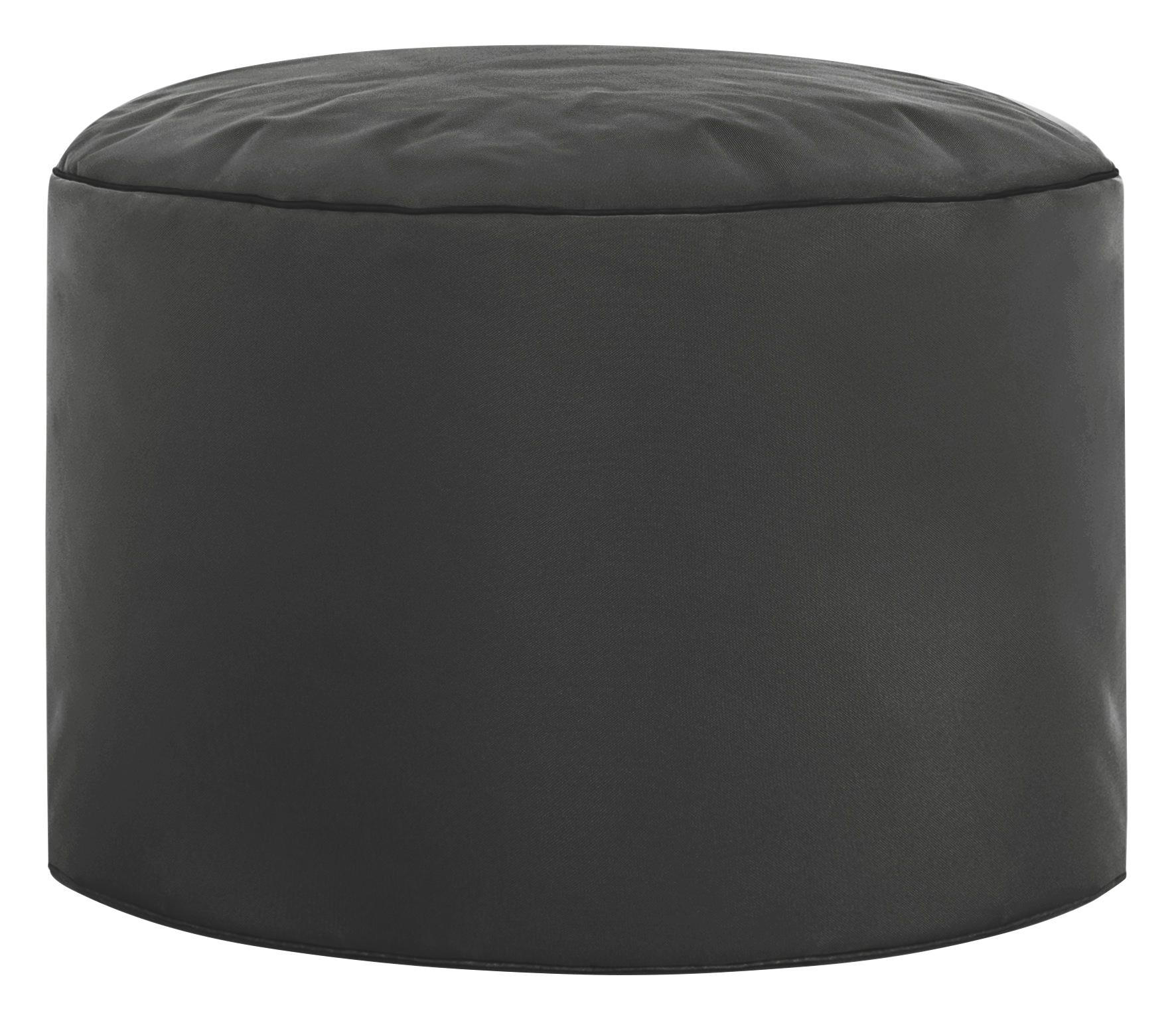 Pouf in Textil Anthrazit