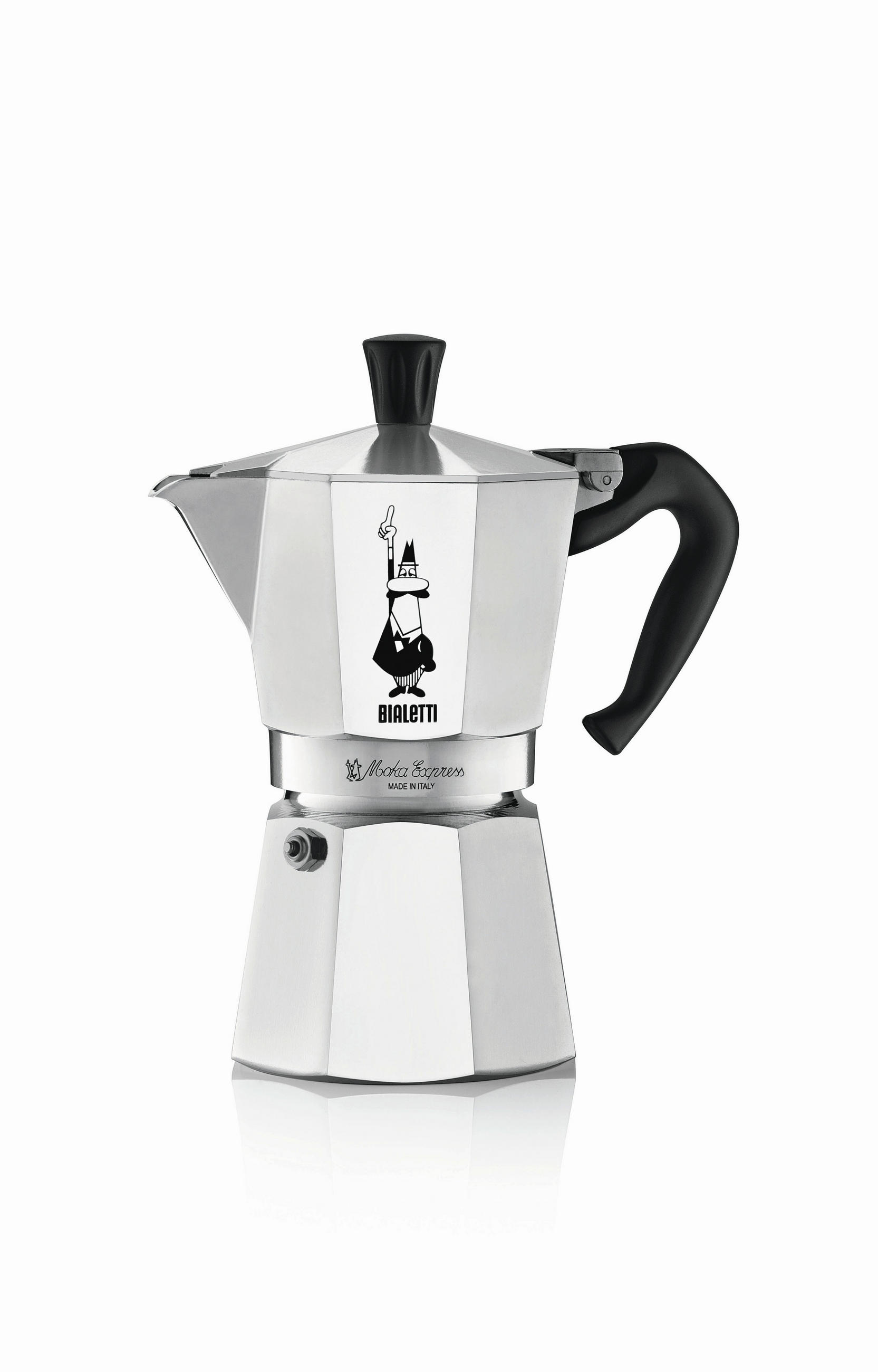 ESPRESSOKOCHER  - Silberfarben, Basics, Kunststoff/Metall (12/9.5/18cm) - Bialetti