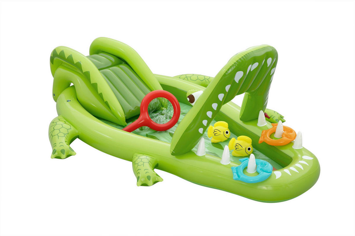 PLANSCHBECKEN 234/163/87 cm  - Grün, Basics, Kunststoff (234/163/87cm) - Bestway