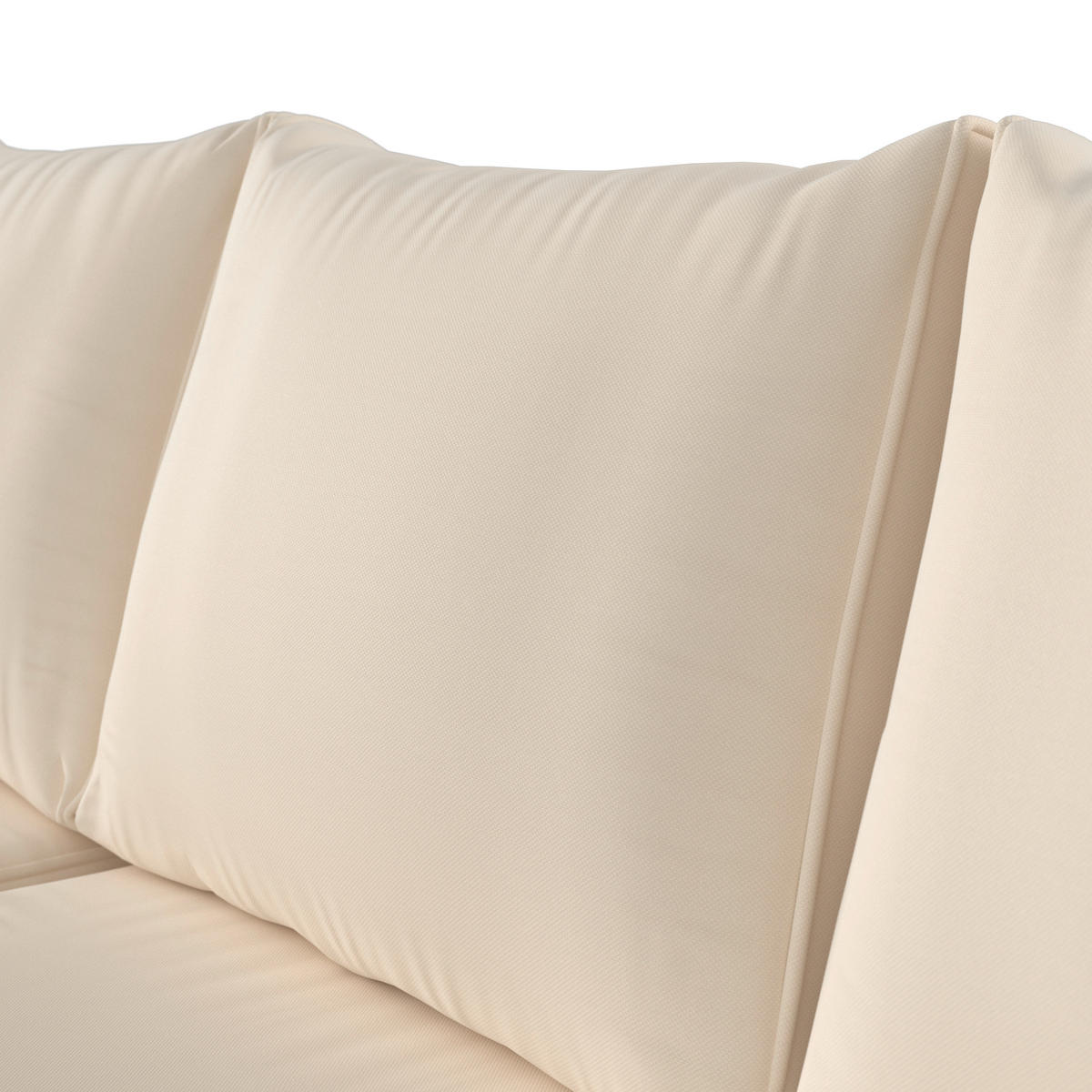 LOUNGEGARNITUR Eisen  - Beige/Naturfarben, MODERN, Glas/Kunststoff (187/67/65cm) - Ambia Garden