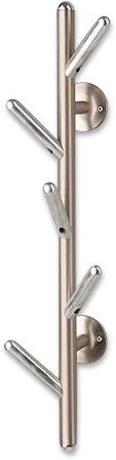 WANDGARDEROBE  in Alufarben, Edelstahlfarben  - Edelstahlfarben/Alufarben, Design, Metall (12/63/16cm)