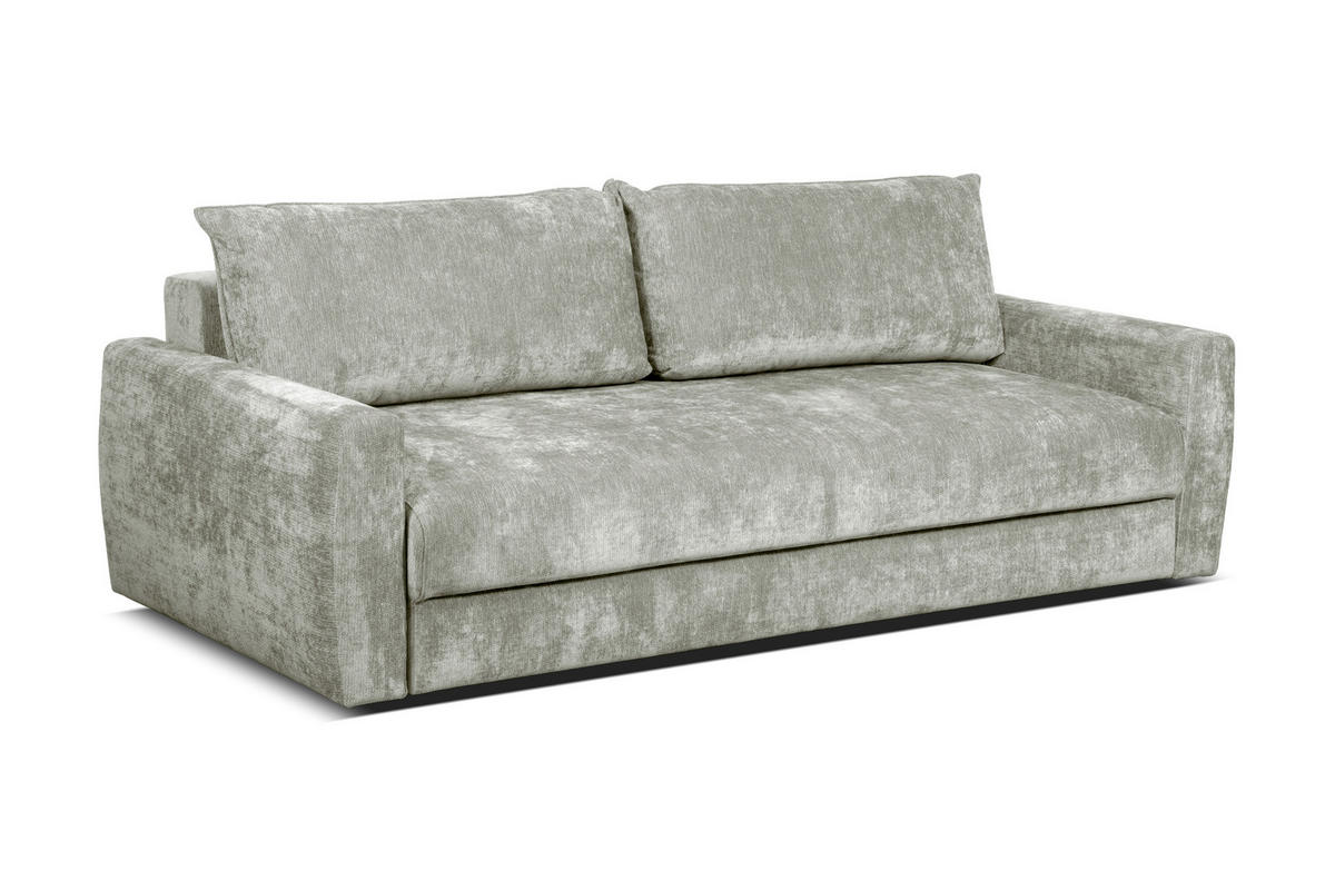 SCHLAFSOFA Gosa in Chenille Hellgrau  - Hellgrau, Design, Textil (238/90/116cm) - Livetastic