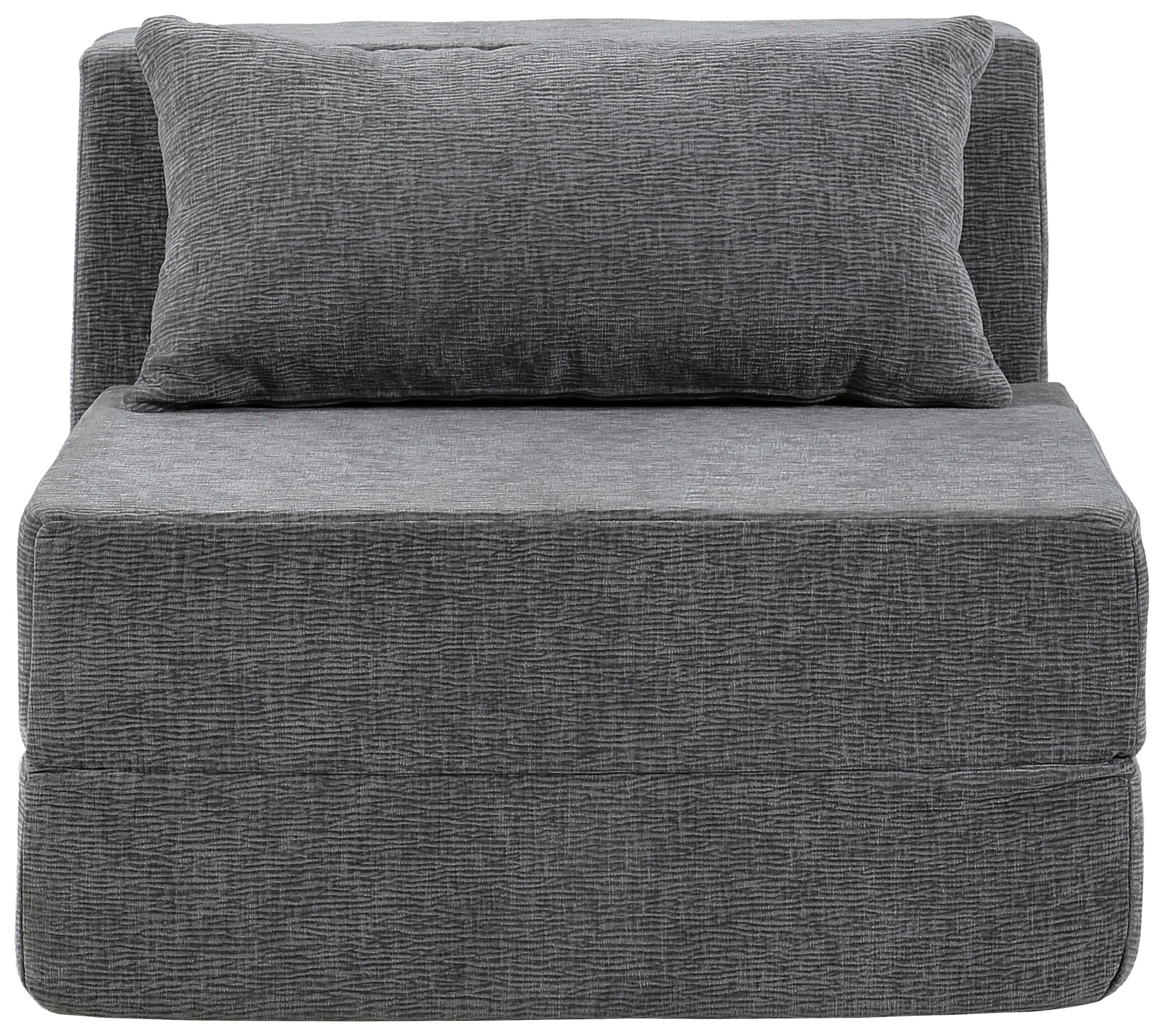 SOFAELEMENT in Leinenoptik Grau  - Grau, Design, Textil (82/64/95cm) - P & B